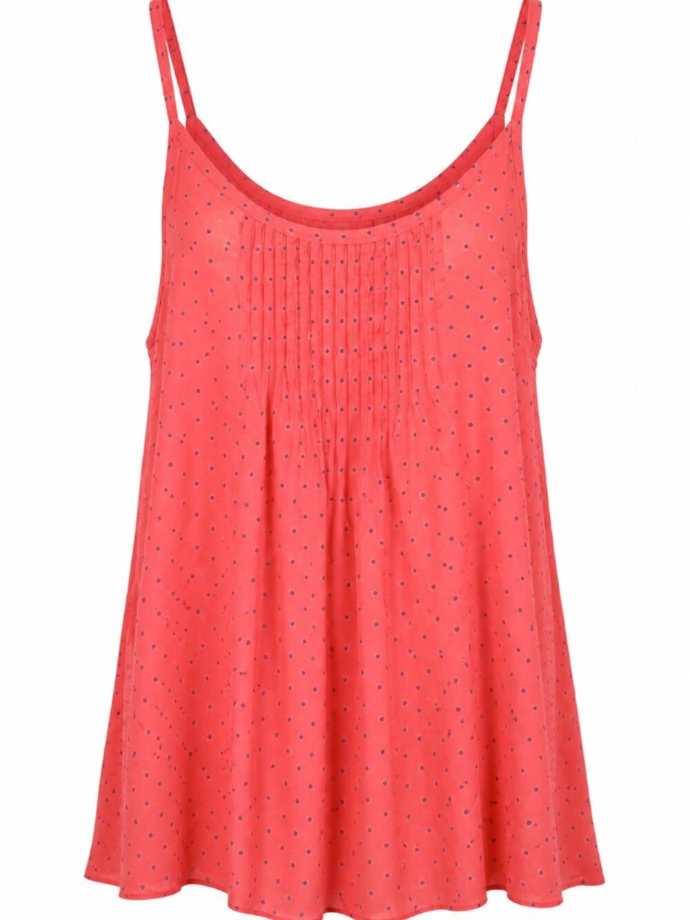 Torrid Plus Size Neon Orange polka Dot Tank Size 1X Vibrant